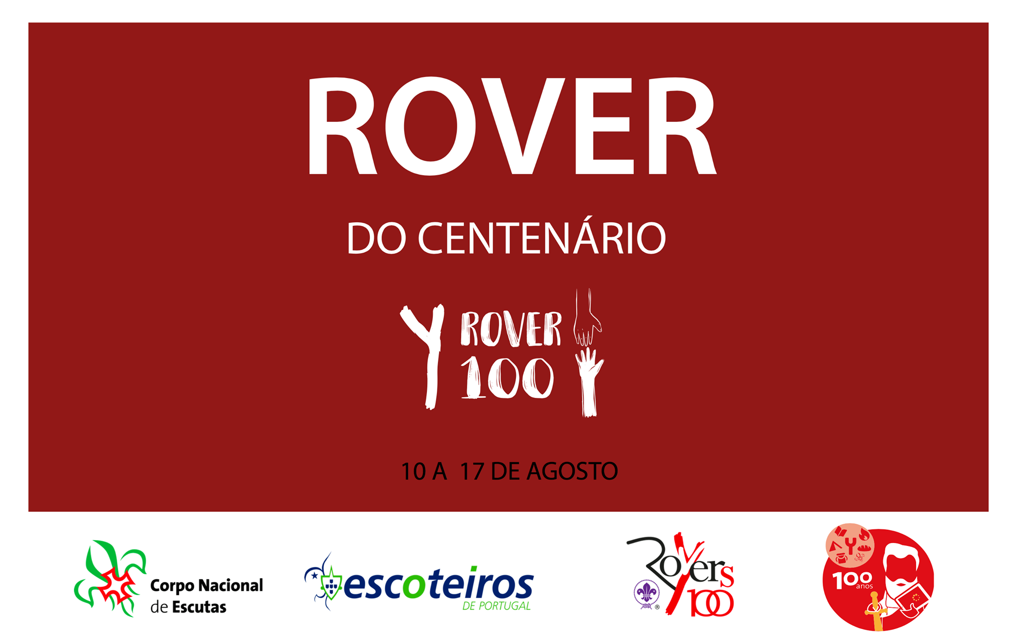 [APEL ÎNCHIS] Rover100 – Jamboreea Seniorilor Portughezi, 10-17 august 2019, Aveiro, Portugalia. DDL: 25 aprilie 2019